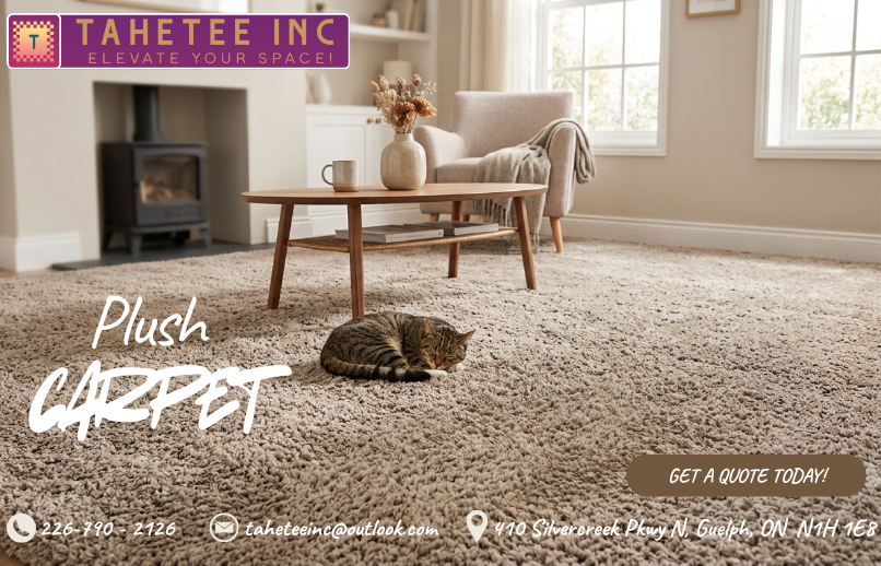 Tahetee ad — plush carpet