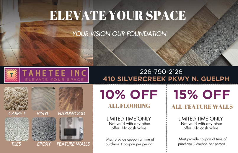 The current Tahetee flyer with both coupons
